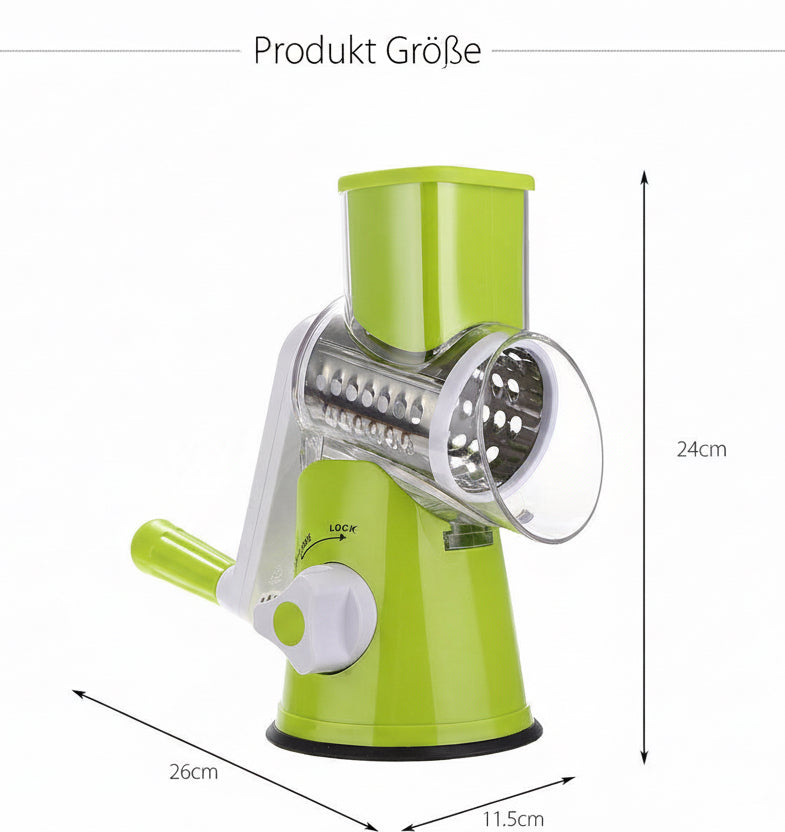 Vegetable Cutter Round Mandoline Slicer Potato Julienne Carrot Grater Cheese