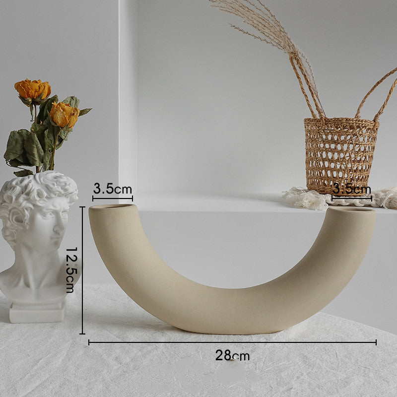 Design Keramikvase für Trockenblumen – Stilvolle Wohnraum-Dekoration im Nordic Look
