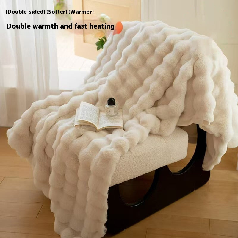 Summer Nap Blanket Office Air Conditioning Blanket Coral Fleece Blanket