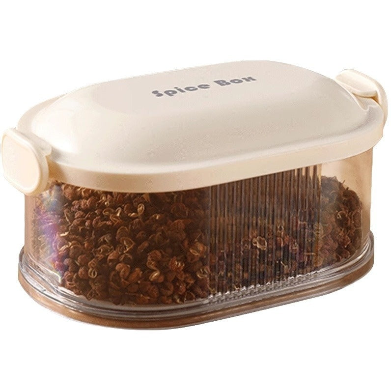 Gewürz-Aufbewahrungsbox für den Haushalt – Küchen-Gewürzbehälter für trockene Zutaten mit luftdichtem Verschluss