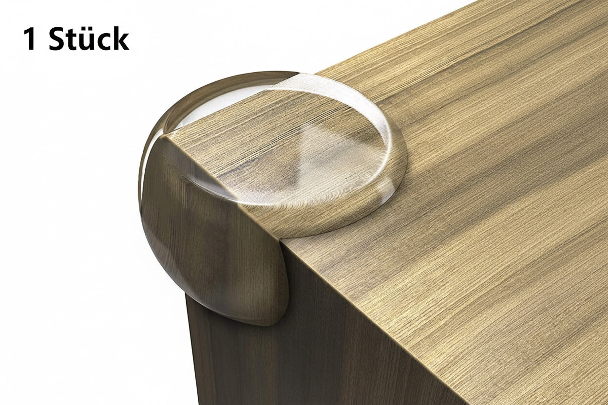 Transparenter Silikon-Kantenschutz – Stoßschutz für Möbel & Tische