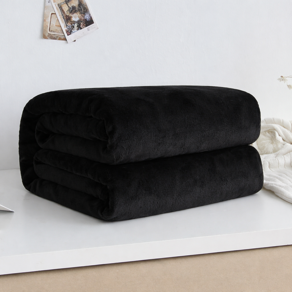 Weiche Korallenfleece-Decke