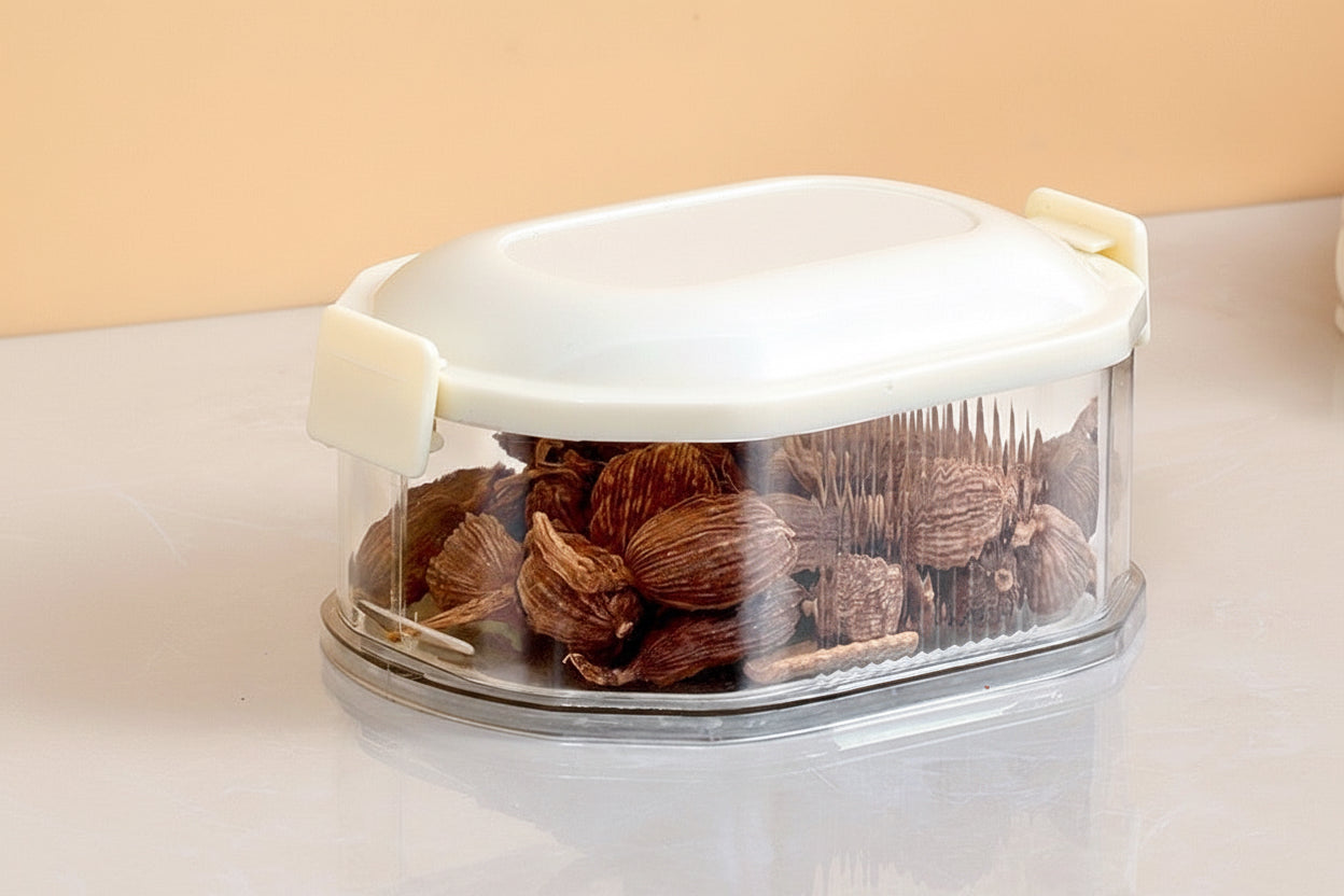 Gewürz-Aufbewahrungsbox für den Haushalt – Küchen-Gewürzbehälter für trockene Zutaten mit luftdichtem Verschluss