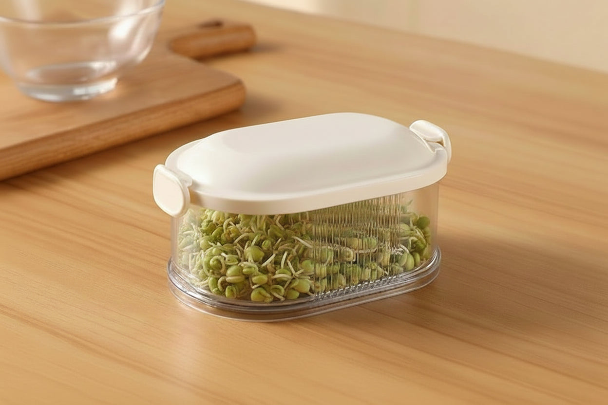 Gewürz-Aufbewahrungsbox für den Haushalt – Küchen-Gewürzbehälter für trockene Zutaten mit luftdichtem Verschluss