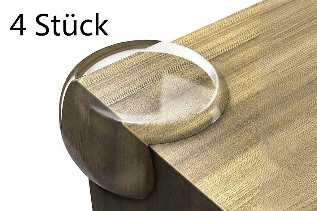 Transparenter Silikon-Kantenschutz – Stoßschutz für Möbel & Tische